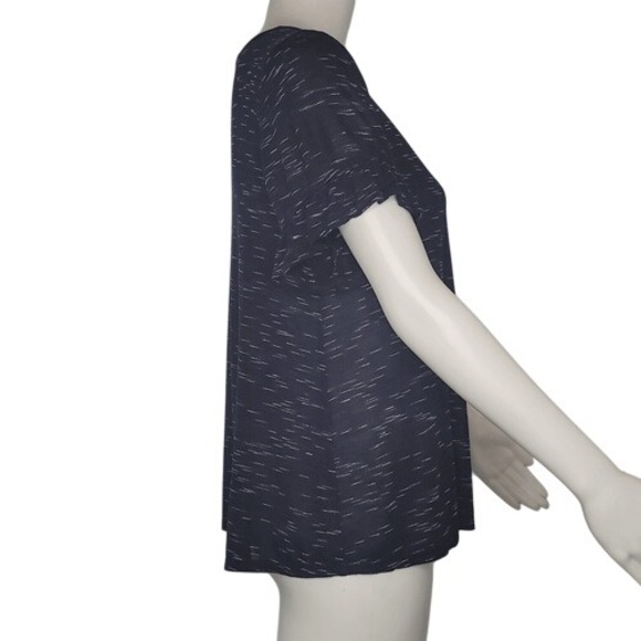 Bobeau Blue & White Short Sleeve Top - Picture 3 of 11